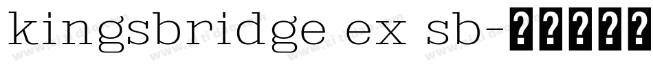 kingsbridge ex sb字体转换